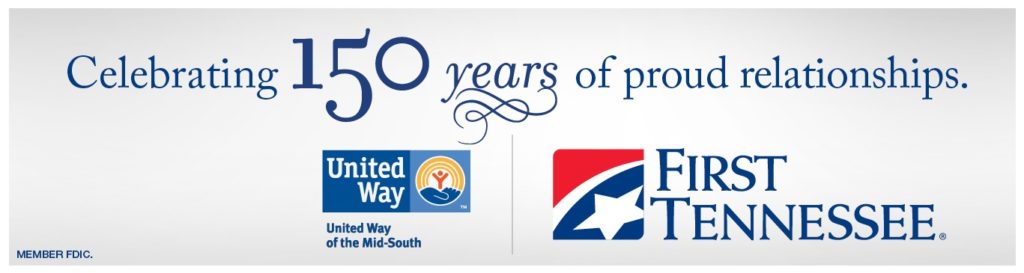 Billboards sharing the partnership between United Way and First Tennessee are on display until early next month.