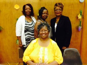 From left, Jo Ann Wash, Geraldine Hunter-Gaddes, Karen Smith-Clark and Brenda Spraggins (not pictured, Andrew Wright)