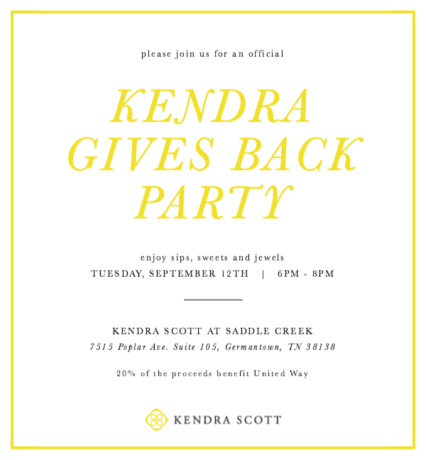 Kendra Scott sale for United Way